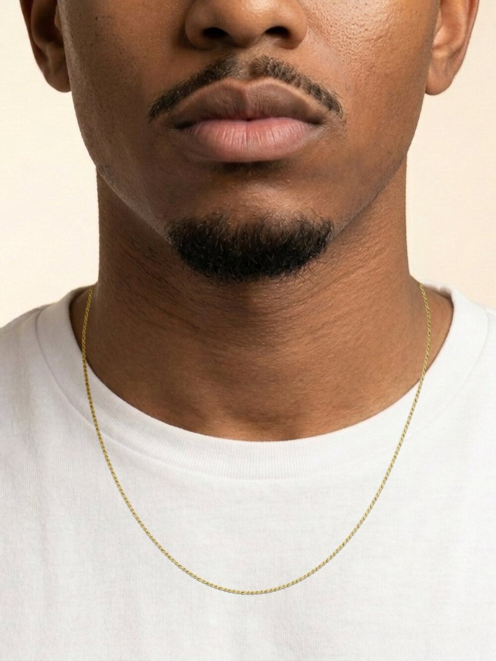 1.2mm Sterling Silver Rope Chain for Men Jewelry - Picture 2 of 3